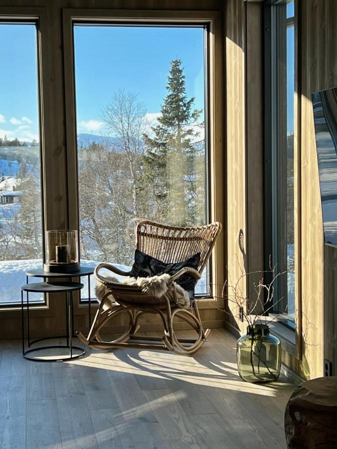 Brand New Cabin On The Sunny Side Of Gaustatoppen With A Great View Tuddal Eksteriør billede