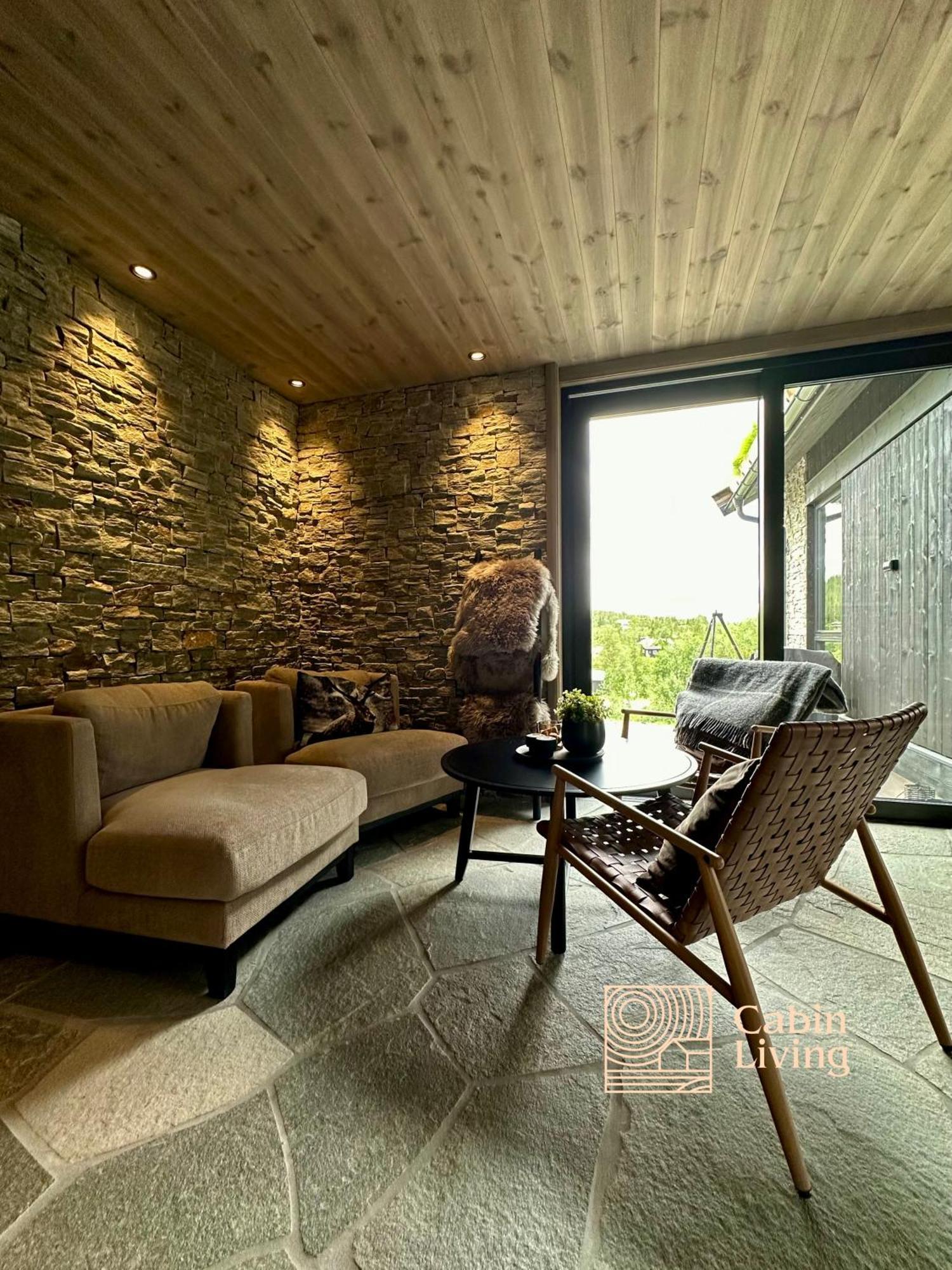 Brand New Cabin On The Sunny Side Of Gaustatoppen With A Great View Tuddal Eksteriør billede